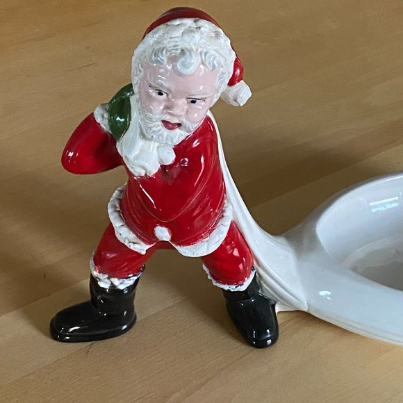 Vintage Santa Candy Trinket Dish - Picture 2 of 7